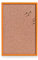 Zeller 70138 Pinboard, Kork/Kiefer orange, ca. 40 x 59 cm, Pinnwand, Büro, Kinderzimmer …