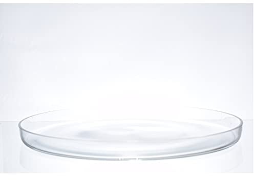 EMH Piatto da portata medio in vetro trasparente Ø 23 cm