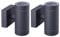 EBION Outdoor Wall Lights,Up Down Outside Lights Mains Powered,IP54 Waterproof Wall Sconce Lights,Anthracite Aluminium Wall Lamp for Living Room Porch Garden Balcony (Bulbs not inc.),2 Pack