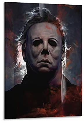Enartly Leinwand Bilder Michael Myers Leinwand-Malerei, Wandkunst, Poster, Schlafzimmer, Heimdekoration 60x90cm Kein Rahmen