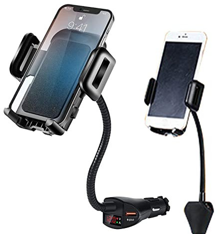 Cigarettes Phone Holder,Wireless Charger Phone Supportor | Quick Charging Car Mount With Flexible Gooseneck For Smartphones