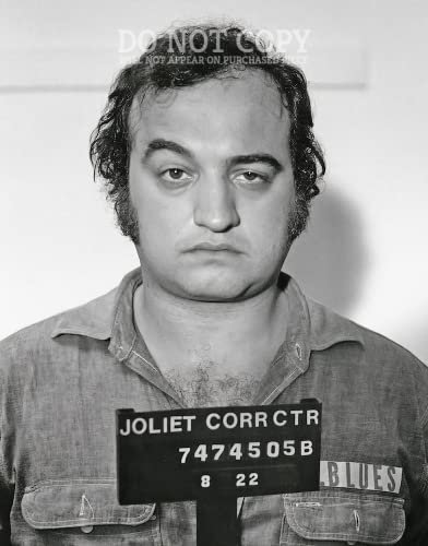 John Belushi Mugshot Photograph 11 X 14 - Famous Mug Shot Portrait - The Blues Brothers - Jake Blues - SNL Legend - 1980 - Rare Photo - Poster Art Print