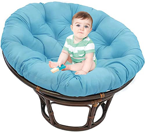 Papasan Stuhlkissen Ei Sitzkissen Bequemes Hängesesselkissen Ei Hängematte Schaukeln Stuhlpolster Indoor Outdoor-Stuhl Nicht enthalten (B 60x60cm)
