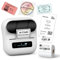 Itari M220 Wireless Thermischer Etikettendrucker, Upgrade 80mm Etikettiergeräte für Zuhause, Büro und kleine Unternehmen, adress drucker kompatibel mit iOS & Android, mit 1 Rolle Etiketten (Weiß)