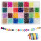 Gxadwzy 1350 Stück Facettierte Glasperlen 6mm Kristall Glas Perlen für DIY Schmuck Halskette Armband Basteln(27 Farben)