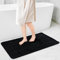 Sentidos rutschfeste Badematte, Weich, Wasserabsorbierend, Maschinenwaschbar, Ideal für Badewanne, Dusche und Küche, 70x120 cm - Schwarz