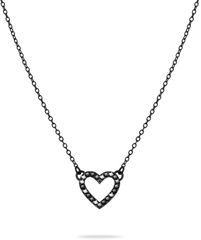 Tamaris Collana con ciondolo a forma di cuore – Amazon Exclusive, 45 cm, Acciaio inossidabile, Zirconia cubica