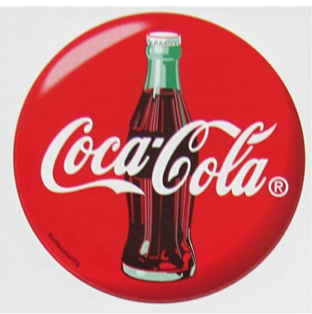 Coca C o l a - runder Aufkleber 64 mm Durchmesser - Motiv A01
