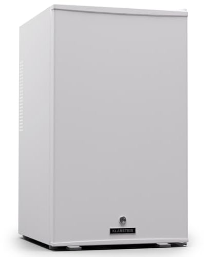 Klarstein Kühlschrank, Mini Kühlschrank mit Glastüre, 68L Mini-Kühlschrank für Getränke, Snacks & Kosmetik, Kühlschrank Klein & Leise, Verstellbare Ablagen, Kleiner Skincare Kühlschrank