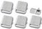 5x Taschenaschenbecher | Metall Silber | Mini Aschenbecher To Go, Reise Handtasche (5 Stück)