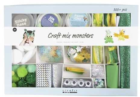 300 Stück Creative Craft Kit Monster Multi Color