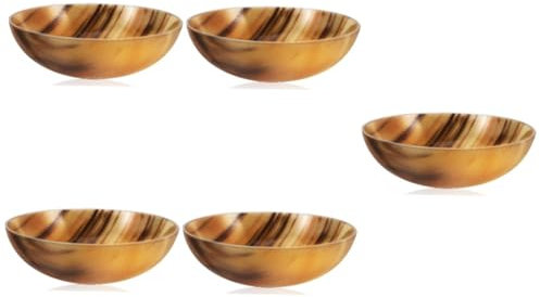 PRETYZOOM 5stücke Handgefertigte Natürliche Ochsenhornschüssel Multifunktionale Sauce Und Weinschale Für Tisch Für Familie Und Freunde Als Für Eigene Verwendung