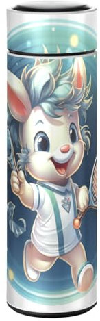 LINNIKEEEE Lindo Unicornio Tenis Botella de Agua Térmica - Antigoteo,Acero Inoxidable a Prueba de Fugas para Niños Niñas