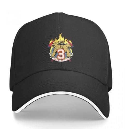 LXCUDXZ Baseball Kappe Chicago FIRE Squad 3 Logo Klassisches T-Shirt Baseball Cap Snapback Cap Fashion Beach Hood Caps Damen Cap Herren Geschenk