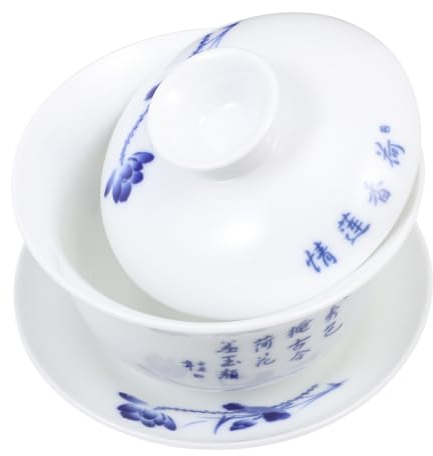 Alipis 1 Juego De Taza De Té Sopera Taza De Té Decorativa Bandeja De Sopera Taza De Té Tazón De Taza De Té Vajilla China De Cerámica Tazón Para Hacer Té Sopera Clásica Taza De