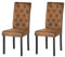 Küchenstühle 2er Set Stühle Esszimmer 2er Set, Holzstühle/Essstuhl/Esszimmerstühle Holz Für Büro/Küche/Esszimmer/Wohnzimmer Stühle aus 5 CM Gummiholzbein Wildlederpolster Stuhl Braun 98 cm Hohe