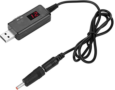 Respicefinem Adaptador USB de 9 V a 12 V Cable de refuerzo de CC Enrutador Convertidor de voltaje elevador Pantalla Transformador elevador Cable USB de CC Línea de refuerzo de
