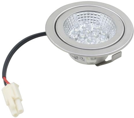 ruehalf 2 Luces de Campana extractora de 12 V CC for Cocina, Estufa integrada, lámpara de Techo Redonda, luz halógena de Escape, Accesorios de iluminación LED(68mm)