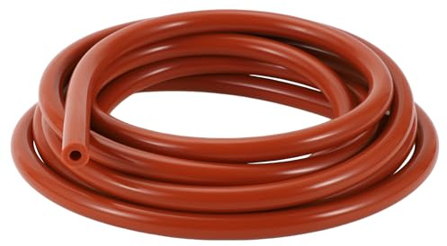 Hihaha Tuyau En Silicone Haute Température Pour Auto 1pc Rouge | Rouge, Int 5mm, Ext 11mm, Épais 3mm, Long 10 Pieds (310cm), Pression 43PSI, Température -40°F-428°F