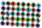 COLLBATH 50pcs Time Gem Glass Patch Colored Lenses for Eyes Snap Jewelry Eyes for Craft Simulation Eyes Toy Stickers Eyes Sticker Gems Sculpture Eyes Dome Gems Charm Half Round Gems