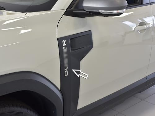 Steel Cover for 2024+ Dacia.Duster III 3 (P1310) | Insert for Letters (External) | 12 Pieces Stainless Steel Essential Expression Journey Extreme DUSTER Accessories Tuning