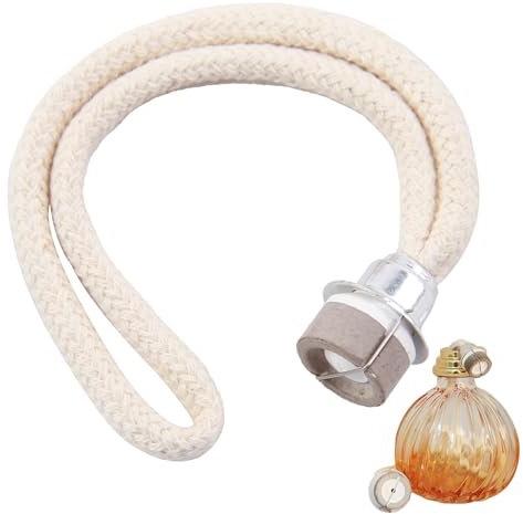 Mèche de Rechange avec Brûleur pour Lampes à Huile Catalytiques - Compatible Toutes Tailles, Idéale pour Diffuseur d'Aromathérapie et Décoration Maison, Tête Argentée