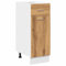 vidaXL Schubunterschrank Lyon Artisan-Eiche 30x46x81,5 cm Holzwerkstoff