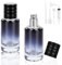 LOPHE Atomizador Perfume, 3 Pcs Frasco Perfume de Vidrio, Recargable, Bote de Perfume Portátil con Accesorios, Pulverizador Perfumer sin Fugas, Contenedor de Colonia para Viaje 30ML (Azul)