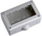 Scatola a montaggio esterno, 4 Moduli/posti, Compatibile con BTicino Matix, IP40 per interno, Grigio, Custodia, Contenitore da parete porta frutti, per interruttori/prese, con passacavi