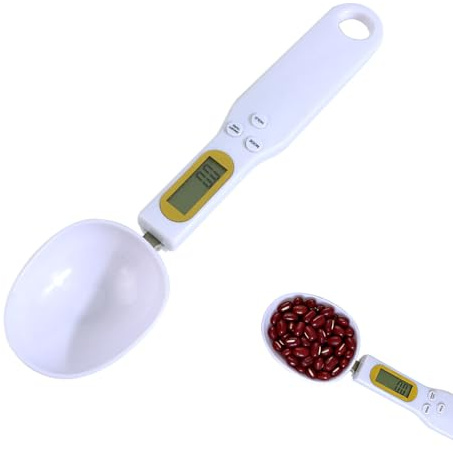 Cuillère Doseuse Numérique avec Écran LCD, Précision de 0,1g jusqu'à 500g | Multifonctions pour Cuisine, Laboratoire et Médicaments, Balance Alimentaire avec Fonctions Tara et Hold