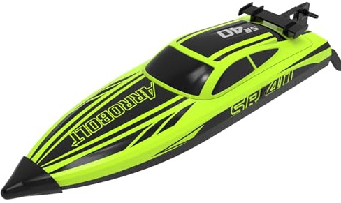 volantexrc Bateau télécommandé pour Lacs et piscines, Bateau RC 2.4GHz pour Adultes et Débutants (797-5, Vert)
