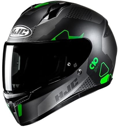 HJC C10 Aspa MC4SF Green Full Face Ece22.06 Rated Motorcycle Helmet