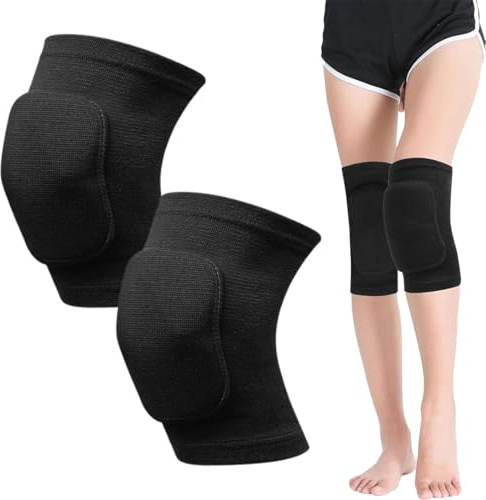 Ginocchiera Pallavolo Bambina, Morbide Spugne Imbottite Per Ginocchiere Protettive, per Running Calcio Basket Bici Scooter Ginnastica Ritmica, S