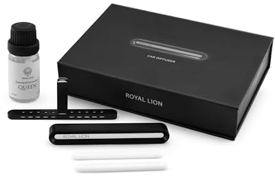 ROYAL LION Car Diffuser I Autoduft Clip Set I Auto Lufterfrischer I Diffusor für Lüftungsschlitze I Wiederverwendbar & austauschbar mit Duft (Queen)