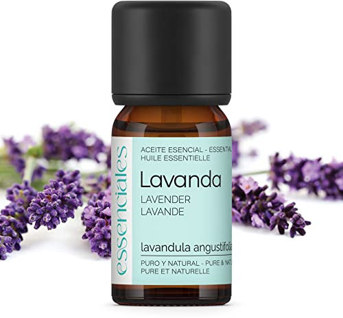 ESSENCIALES Aceite Esencial Lavanda 100% Puro y Natural - Dormir y relajarse con la esencia de Lavanda