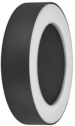LEDVANCE LED Wand- und Deckenleuchte | Leuchte für Außenanwendungen | Warmweiß | 202,0 mm x 45,0 mm | OUTDOOR SURFACE ROUND Grey