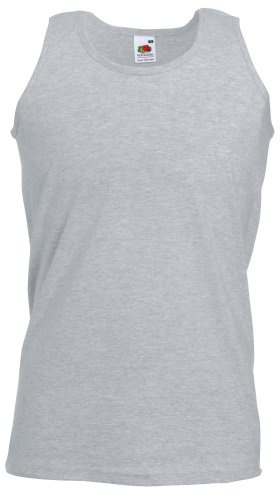 Fruit of the Loom Valueweight 61-098-0 Men’s Athletic Vest, Tank Top - Grey - Large