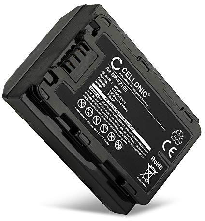 CELLONIC, Batterie pour Caméra, Compatible avec Sony A7 III (ILCE-7M3 / ILCE-7M3K), ZV-E1 (7.4V, 2040mAh)