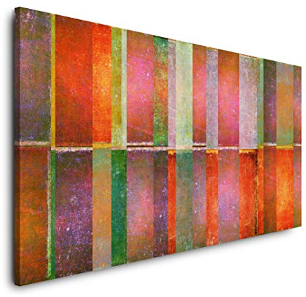 Abstrakte Kunst 120x 60cm Panorama Leinwand Bild XXL Format Wandbilder Wohnzimmer Wohnung Deko Kunstdrucke