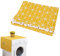 TOPINCN Fridge Dust Cover Multi-Purpose Washing Machine Cotton Linen Top Cover With Side Storage Pockets-Yellow White Stripes(55 X 130Cm)