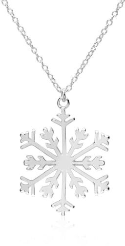 JEWLIX Halskette Schneeflocke für Damen aus Sterlingsilber
