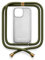 NECKLACY® - Die Premium Handykette für Apple iPhone 14 Pro in Dark Olive | transparente Handyhülle mit hochwertiger Kordel zum Umhängen - Smartphone Crossbody Case