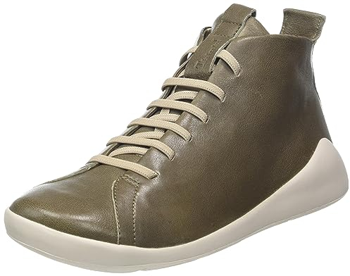 THINK! Damen DUENE chromfrei gegerbte nachhaltige Wechselfußbett Slipper, 2010 Taiga, 41 EU