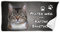 Unikatolo Badetuch Katze mit Name 70 x 140 cm, personalisiert, Strandtuch Geschenkidee Geburtstag Katzenbadetuch Urlaub Strand lustig Duschtuch grau