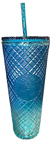 Starbucks Venti - Vaso de copa fría con degradado verde 2023, 24 onzas
