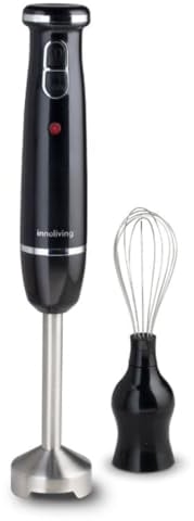 Innoliving Frullatore ad Immersione Senza Fili Ricaricabile INN-691, Batteria USB a Lunga Durata, 2 Velocità, Lame in Acciaio Inox, Design Ergonomico, Perfetto per Frullati, Salse e Zuppe