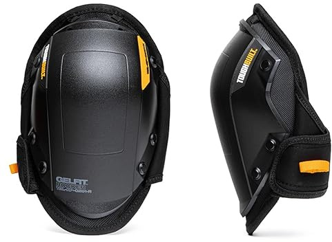 ToughBuilt – GelFit Rocker Knee Pads, Professional Gel Cushion Kneepads with EVA Foam Comfort Layer, Rocker-Style Shell Smooth Mobility, Adjustable Straps Heavy-Duty Jobsite Protection (TBL-KP-G201-R)