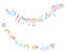 Happy Birthday Banner Einhorn Das Die Flagge Zieht Buchstabenbanner Geburtstag Girlande für Erwachsene und Kinder Geburtstag Party(Gold)