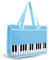 BestSounds Piano Bag, Zipper Waterproof Music Book Tote Bag Piano Accessories for Women, Gifts for Musicians (Blue)