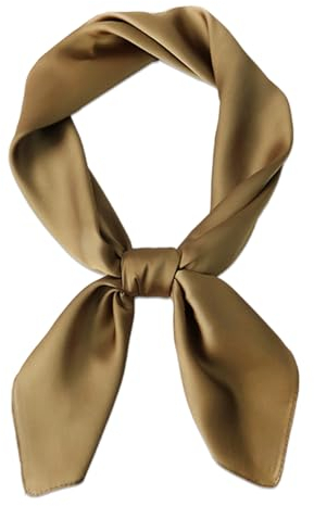 Bliceon Damen Seidentuch aus leichter Seide, Eleganter Seidenschal, Bandana, Halstuch und Kopftuch, Geschenk für Frauen, Vielseitiges Seidenschal (Grasgrün)